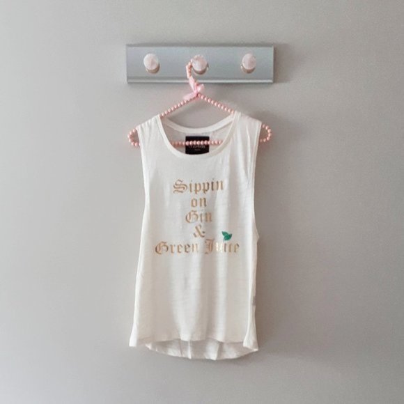 NWT Le Superbe “Gin & Juice” print muscle tank top - Picture 4 of 5